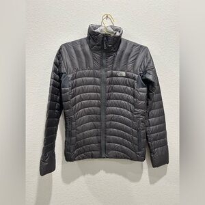 The North Face 800 Pro Taupe Charcoal Quilted light goose down puffer Jacket